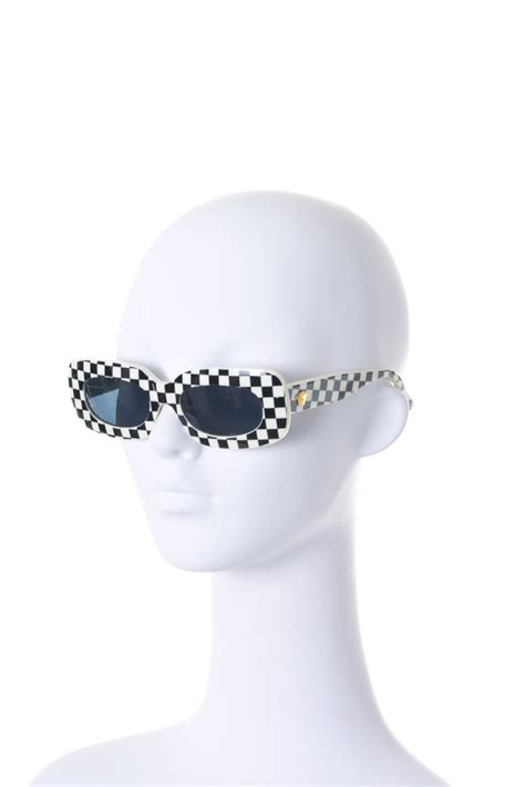 versace checkerboard sunglasses